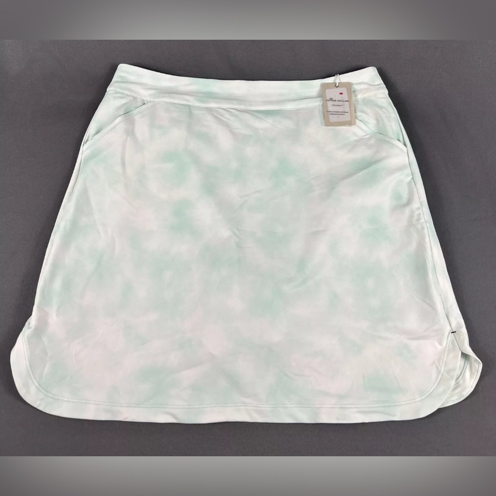 Peter Millar Mint Tie-Dye A-Line Skort